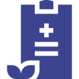 A blue and green image of a medical symbol.