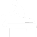 s1 A person is getting their back on the table
