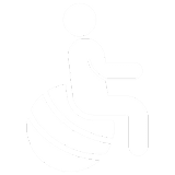 s2 A white icon of a person sitting on a ball.
