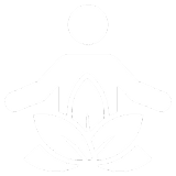 s4 A white silhouette of a person sitting in lotus position.